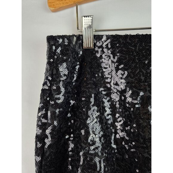 Tipsy Elves Women's Skirt Size Small Black Sequin Party Mini Pencil Skirt - Picture 3 of 10